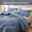 Ensemble d'édredon pour très grand lit bleu ardoise, 3 pièces (1 édredon boho et 2 taies d'oreiller)-130873842-130873845