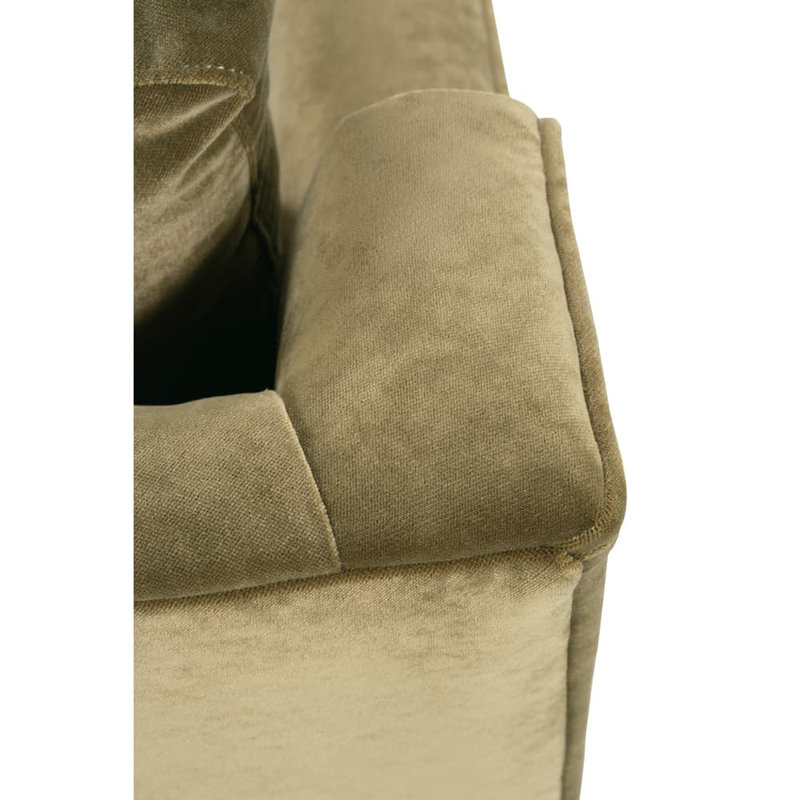 Madeline Armchair, Washed Oak, Olive Velvet (13295-13)