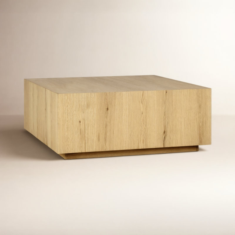 Layne 42" Square Coffee Table, Natural