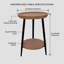 Table de bout en bois massif Orvane