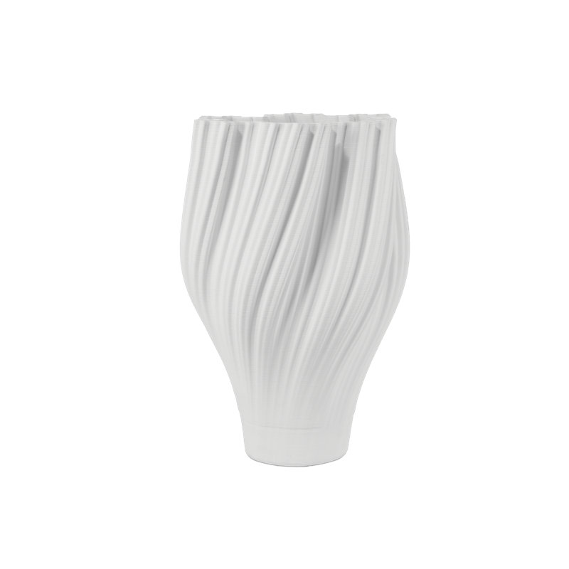 Whorl Ceramic / Porcelain Table Vase, overall height- 19.5''
