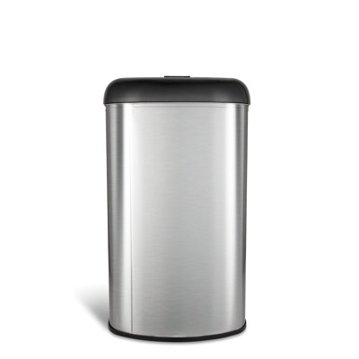 Nine Stars 13.2 Gallon Stainless Steel Open Top Trash Can