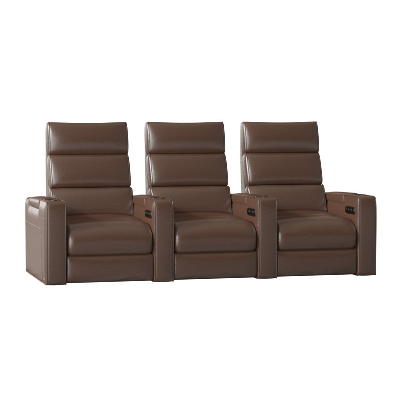 Rangée de cinéma maison Dream HR Series (rangée de 3), Acajou ultra