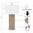 Superbe lampe de table en or et lin 29 po Osterhout