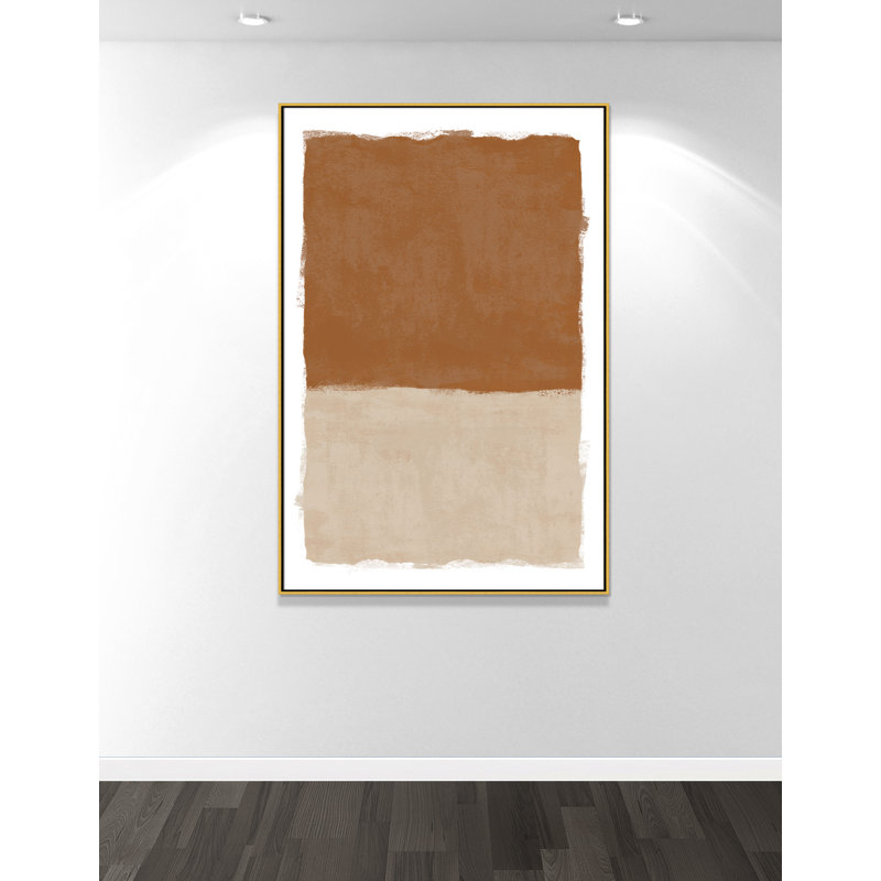 «Carmel Crush I Print» par Natalie Carpentieri, L 41,5 po x H 61,5 po, Flotteur doré
