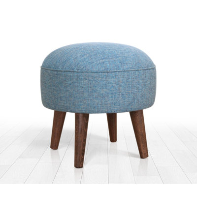 Cooper 16.9" Wide Round Footstool Ottoman by East Urban Home