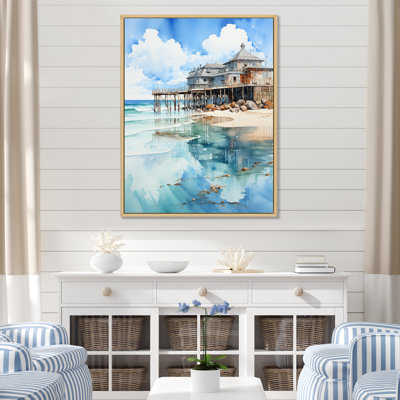 Suvak " Beach Photo Pier Reflections VIII "