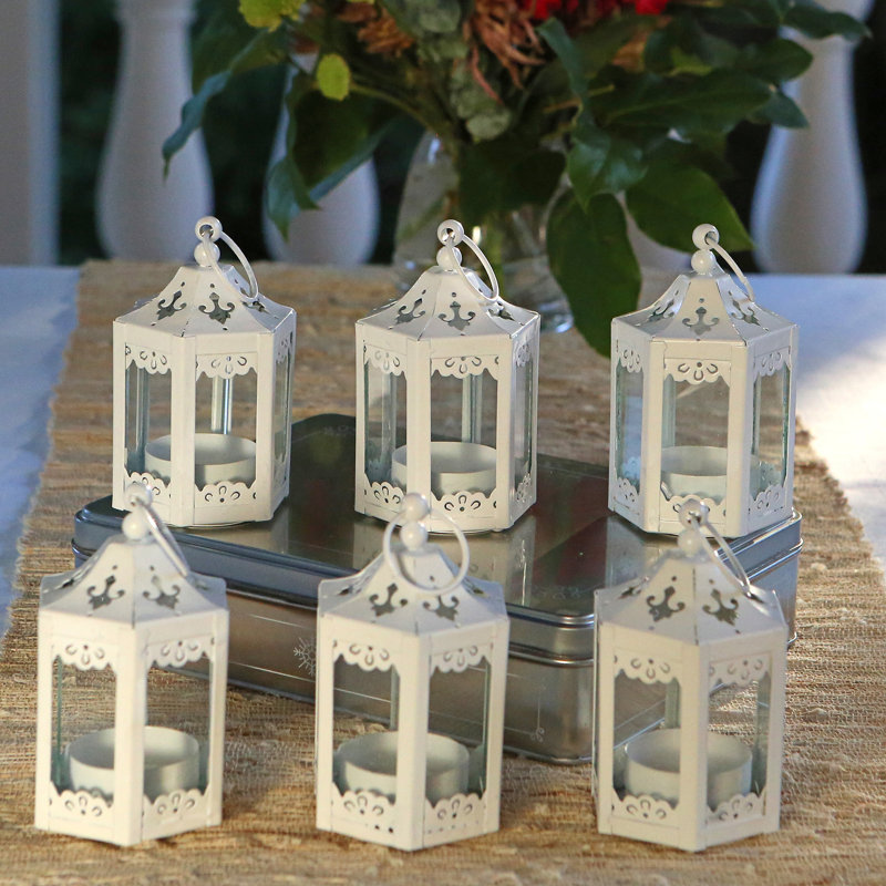 Tabletop Lantern, White