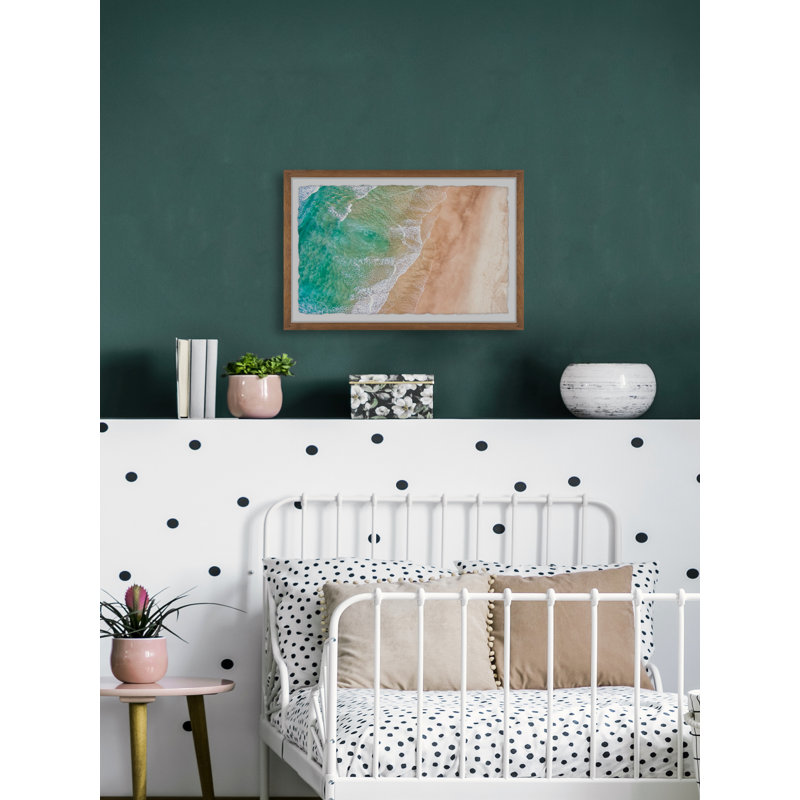 Foamy White Waves - Single Picture Frame Painting, 41 cm H x 61 cm W x 3.81 cm D
