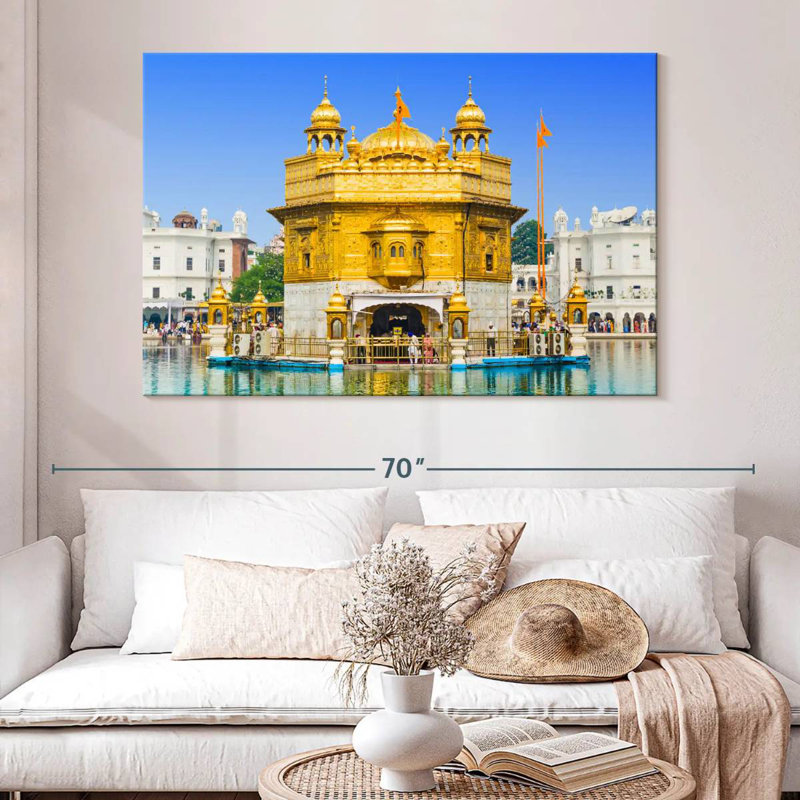 Temple d'or de Nicci Amritsar, H 34 po x l 51 po