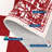 8x10 Checkered Christmas Area Rug, Washable Non Slip Low Pile Rug for Dining Room, Red-894471932-894471933