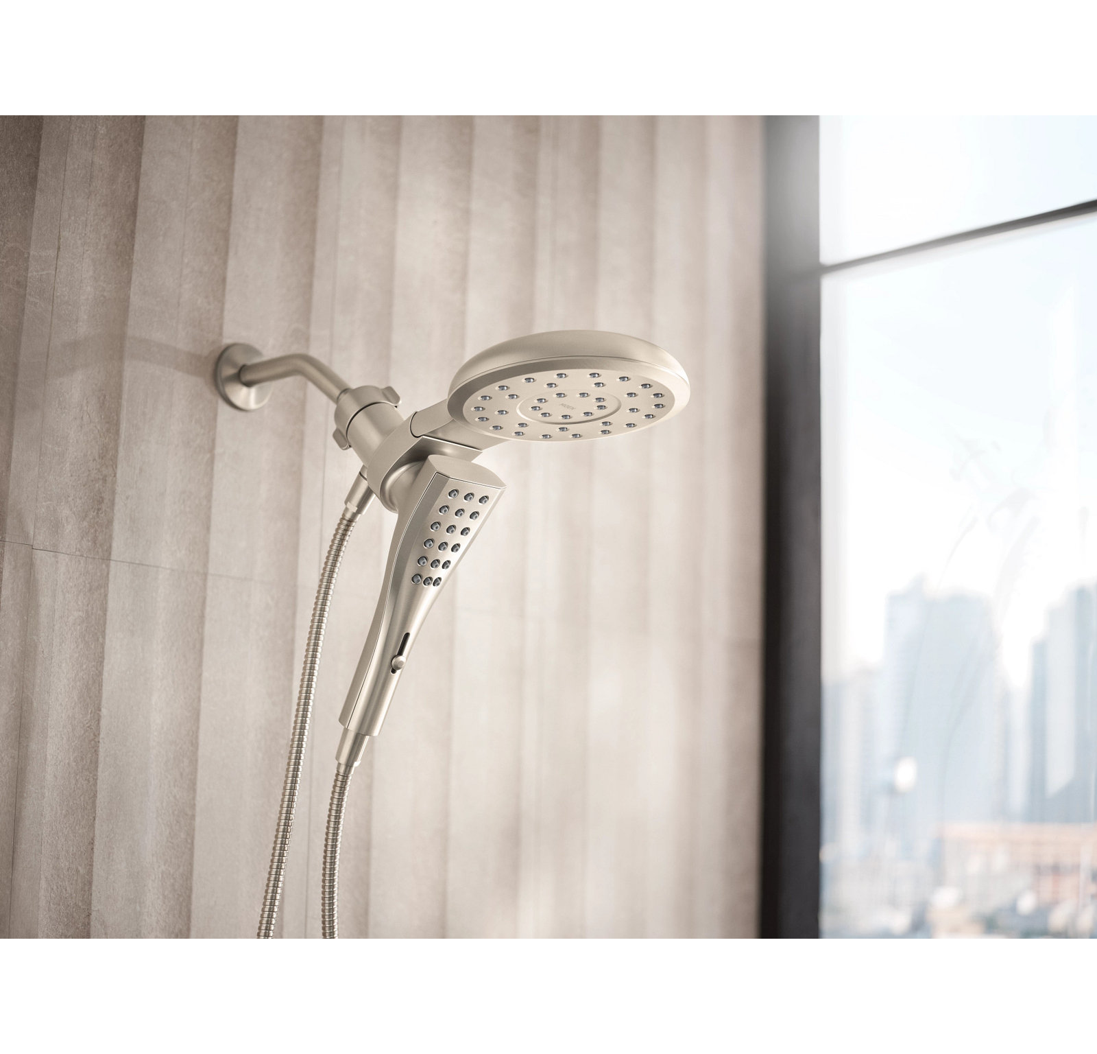 Verso 7" Eight-Function Hand Shower, Brushed Nickel, 2.5 GPM