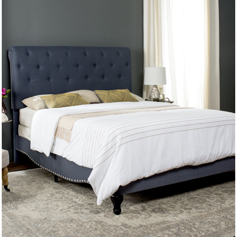 Bazeley Panel Bed by Harriet Bee, Navy, Full