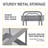 3-Tiers Stainless Steel Utility Cart with Wheels,12*17.3*31.3 inch Rolling Cart,Metal Cart, Salon Trolley Cart,Kitchen Storage Cart,Bathroom Cart-63932256