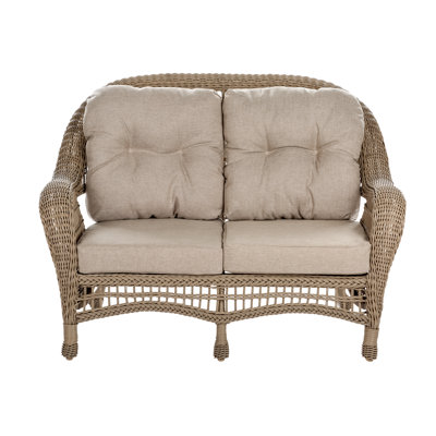 Causeuse de patio avec coussins jardin
