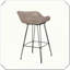 Ensemble de 2 tabourets de bar en rotin PE Robuste, durable, élégant, pratique et polyvalent