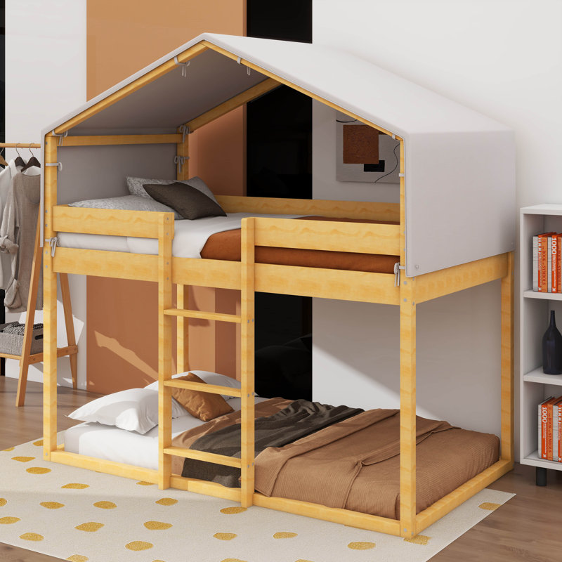 Andersons Kids Twin Over Twin Bunk Bed, Natural