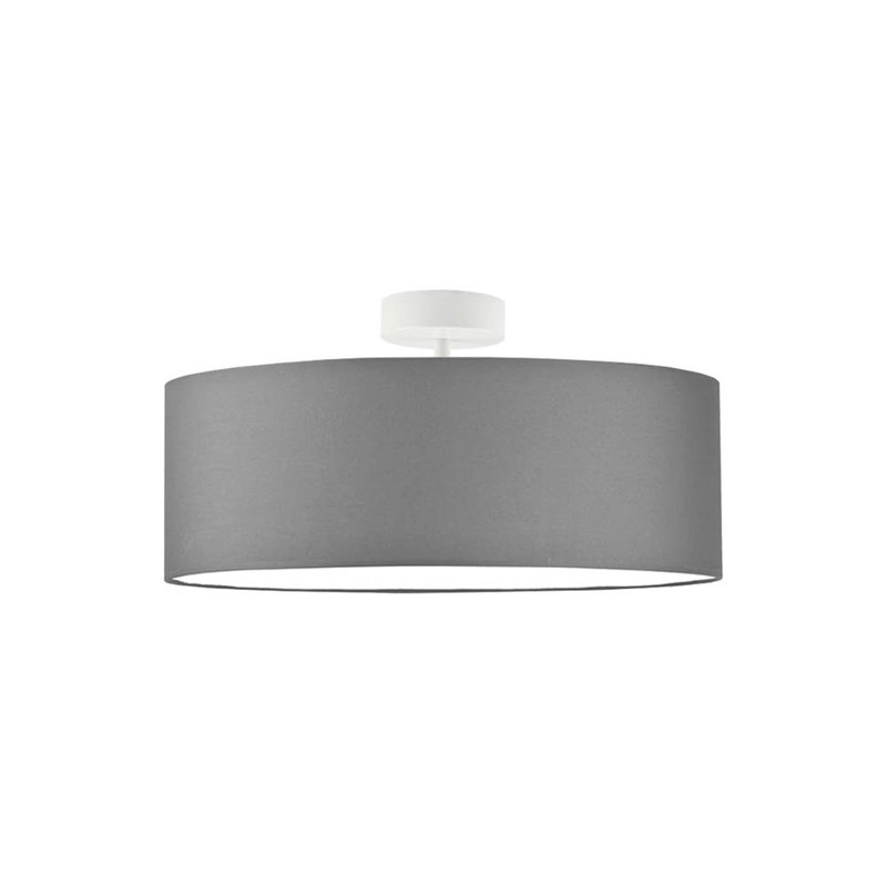 Audriona Semi Flush Mount, White, White, 30cm H x 50cm W x 50cm D