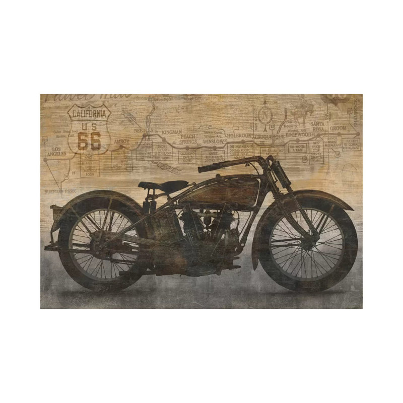 Ride 1 Piece Wrapped Canvas Wall Art, 20.32 cm H x 30.48 cm W