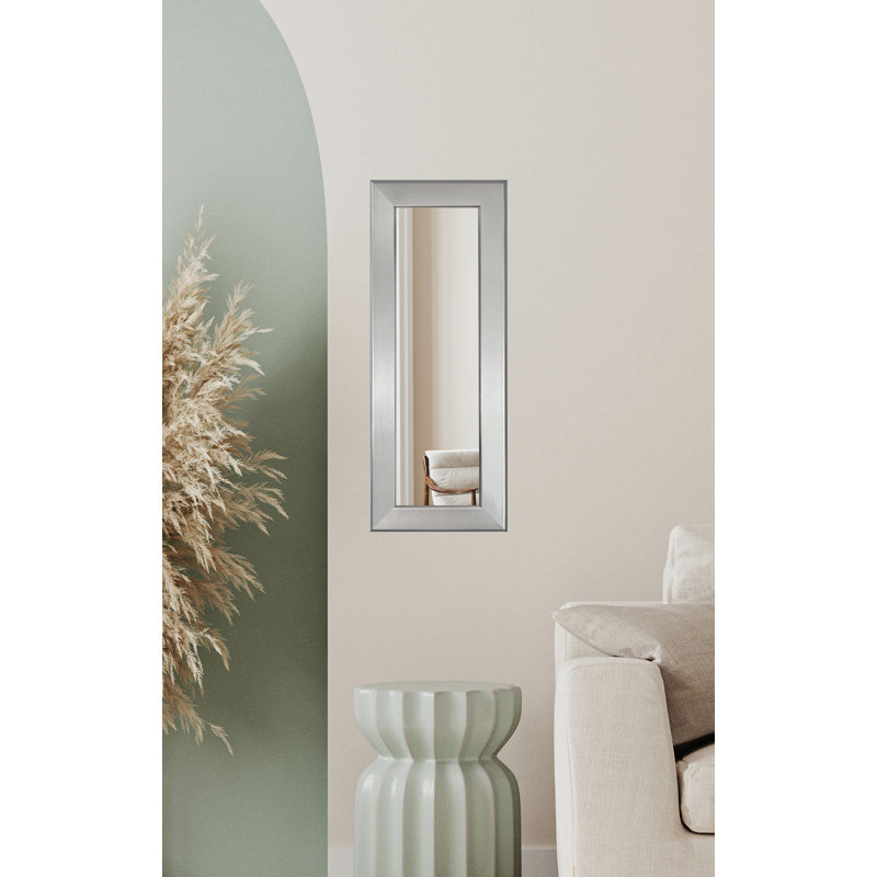 Hobson Flat Wall Mirror, 28" H x 10" W, 1