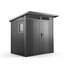 Abri de jardin en métal robuste et résistant au vent, modèle Penguin Arvada, 2,25 m x 1,86 m (Gazebo Penguin Arvada) - Gris foncé