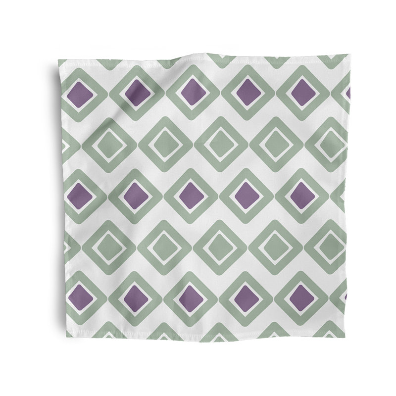 Zarina Diamond Jive  Napkins, Green