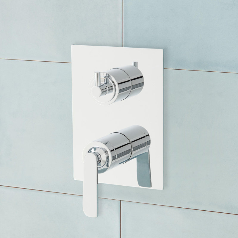 Système de douche Calhoun avec pomme de douche à pluie et douche à main, Chrome