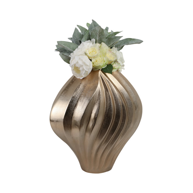 Racine Handmade Aluminum Table Vase, 18" H x 18" W x 12" D
