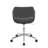 Shai 34.5'' H Faux Leather and Steel Upholstered Swivel Task Office Chair-92576772-100234512