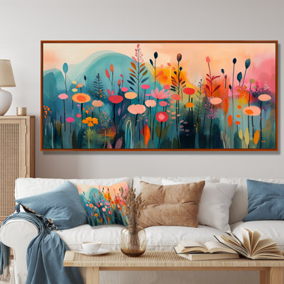 Irmgard Botcanical Wildflowers Petals In The Breeze II - fleurs murales grand art mural
