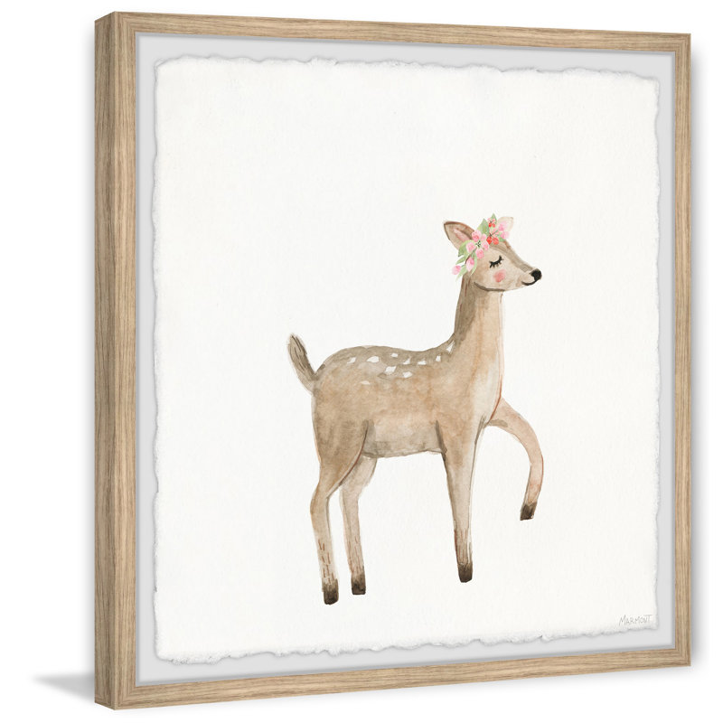 Crispin Fawn Steps, reproduction encadrée, H 24 po x l 24 po x P 1,5 po