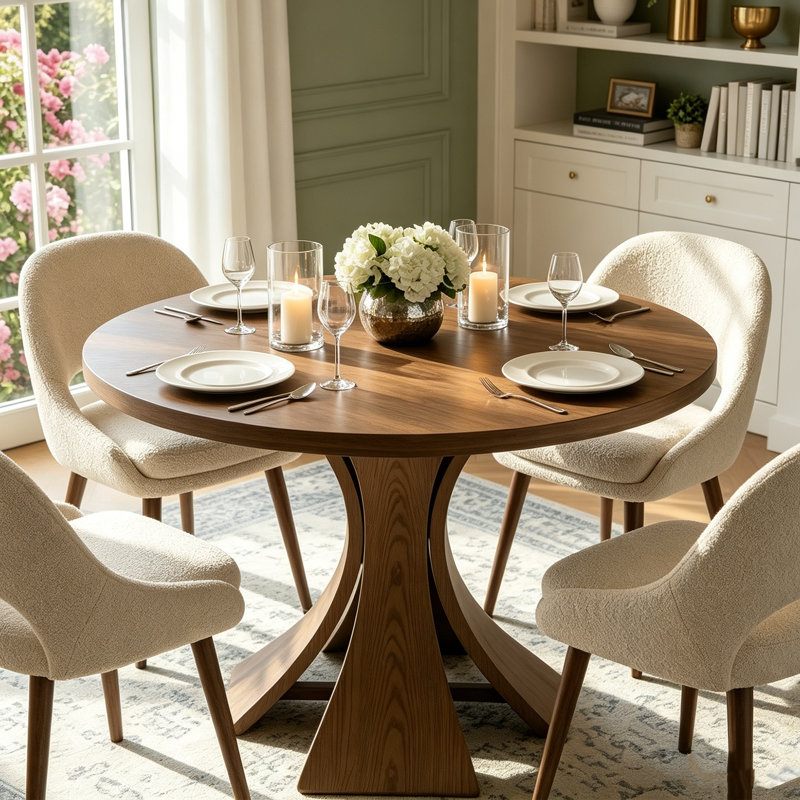 Table de salle à manger Aversa, 29.5"H x 39.37"L x 39.37"W