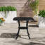 Archibald Square Metal Folding Outdoor Dining Table With Umbrella Hole , 62.5cm cm W 62.5cm cm D