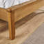 Gwenaelle Solid Wood Oak Veneer Bed Frame-92751001