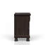 Table de chevet 2 tiroirs cerisier foncé
