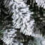 3' Pre-Lit Flocked Christmas Faux Swag with Lights