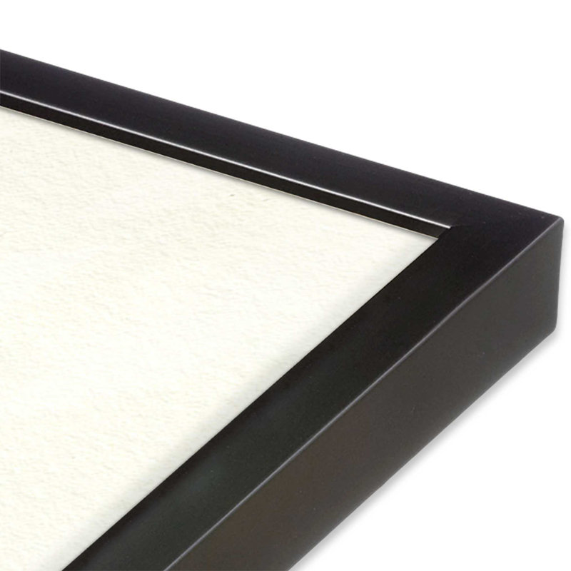 Reproduction d'ombre forestière discrète II, H 15,25 po x l 12,25 po, Cadre photo simple en zinc patiné