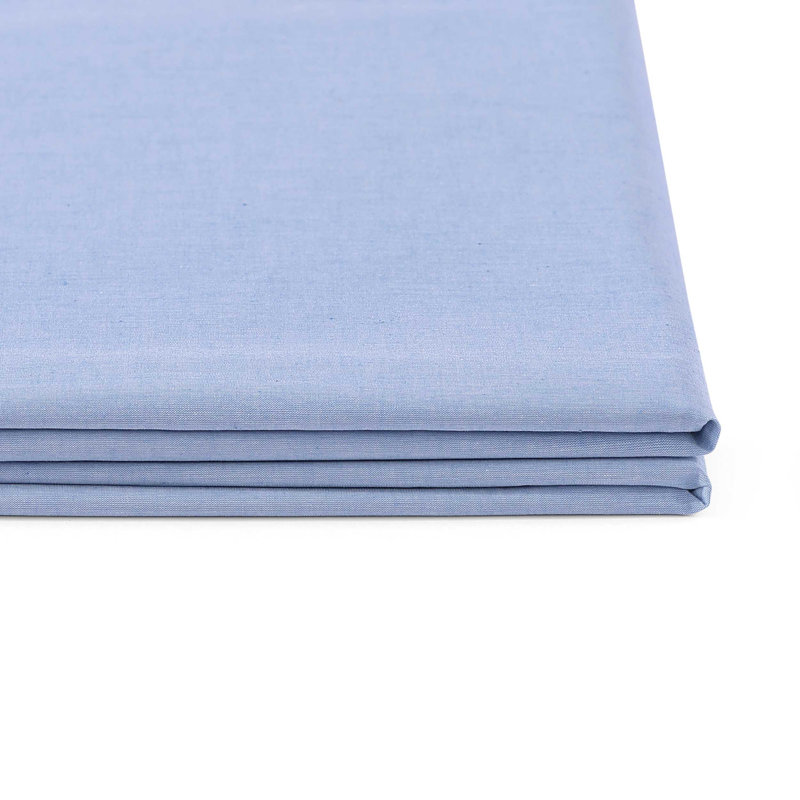 Tommy Hilfiger Cotton Chambray Sheet Set, Blue, Twin Sheet Set with 3 Additional Pieces