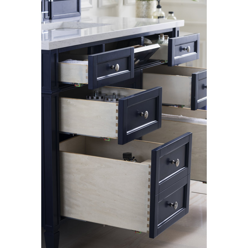 Brittany 48'' W Single Vanity, Victory Blue, Eternal Jasmine Pearl