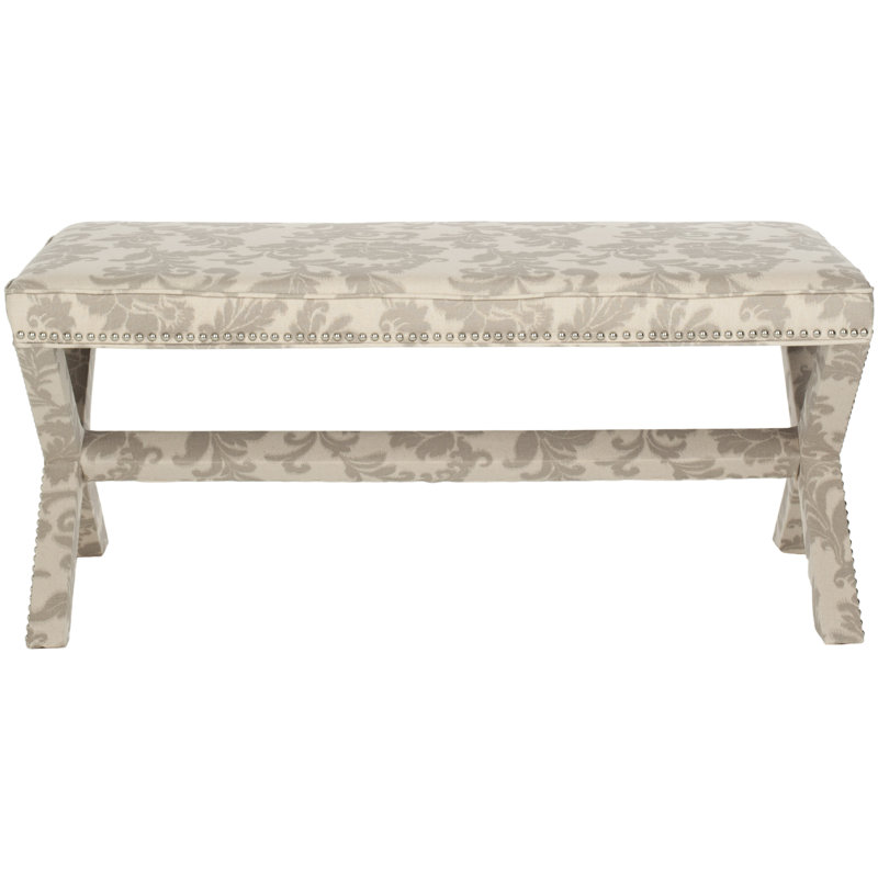 Keldah Upholstered Bench, Taupe