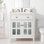 Meuble-lavabo autoportant de 30 po avec lavabo en céramique, portes en verre texturé et plateau basculant