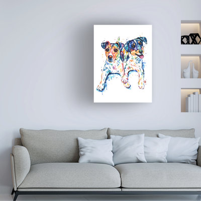 Lisa Whitehouse Jack Russel Terriers  Canvas Art