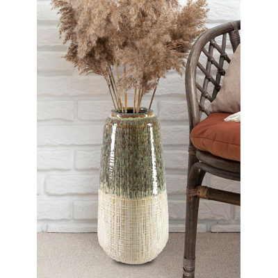Vase en céramique émaillée Ivy Bronx Terragrid