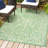 Massimo Bohemian Medallion Textured Weave Cream/Green Indoor/Outdoor Rug-1350267119