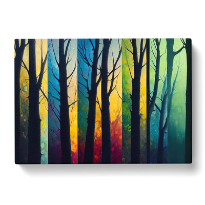 Mesmerising Abstract Forest - Wrapped Canvas