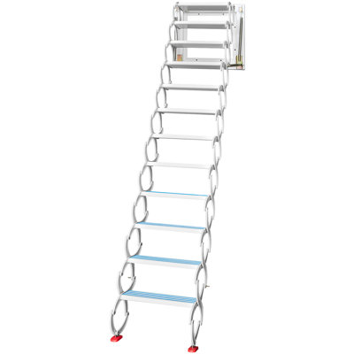 12 - Step Aluminum Folding Extension Ladder