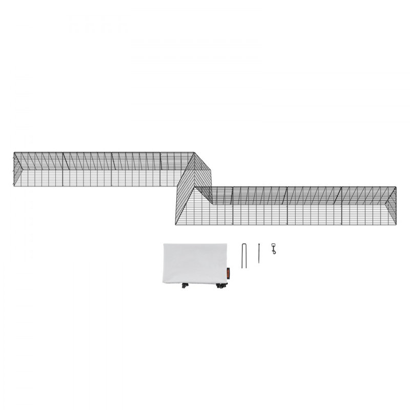 Tunnels pour poulets, 287 x 78,7 x 24,2 pouces (L x l x H)