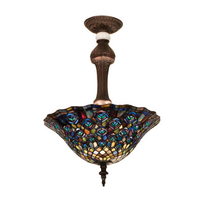 3 - Light Semi Flush Mount
