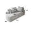 Canapé-lit inclinable semi-circulaire modulaire 2 en 1 de 78,5 pouces avec oreiller cervical et coussins décoratifs-486671987