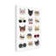Chats avec des lunettes sur toile-94840467